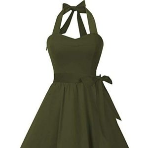 1950s Style Halter Retro Dress